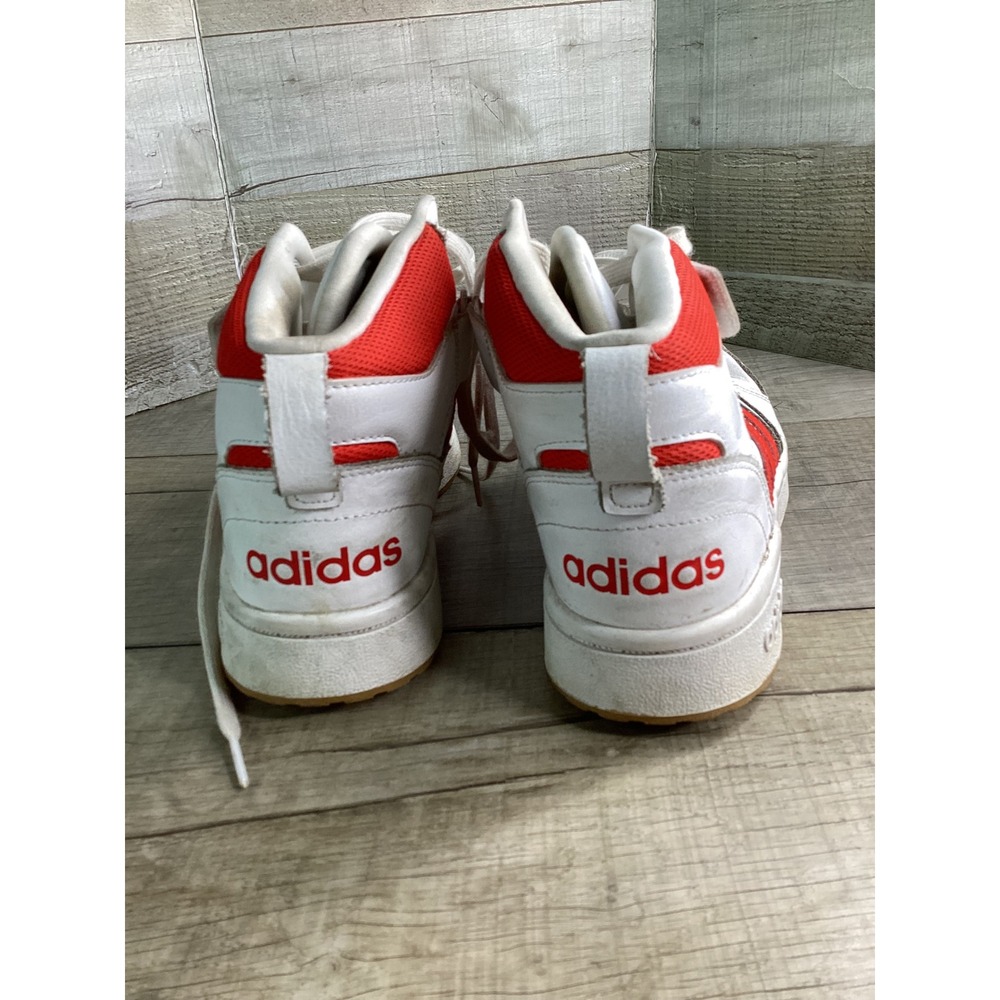 Adidas Hoops 3.0 Mid Classic Vintage White Red Sneakers GZ6672 Mens 7 - Picture 5 of 8